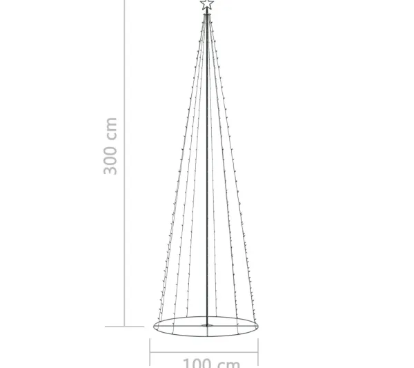 * Guirlande Et Boule De Sapin^Sapin De Noël C Ne 330 Led Colorees 100X300 Cm
