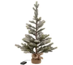 * Sapin Et Accessoire^Sapin De Noël Déco Led "Enneige" 81Cm Vert