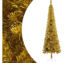 * Sapin Et Accessoire^Sapin De Noël Troit Dore 150 Cm