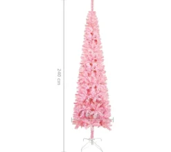 * Sapin Et Accessoire^Sapin De Noël Troit Rose 240 Cm