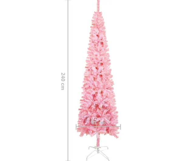 * Sapin Et Accessoire^Sapin De Noël Troit Rose 240 Cm