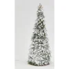 Discount * Sapin Led Givre H. 40 Cm Vert/Blanc