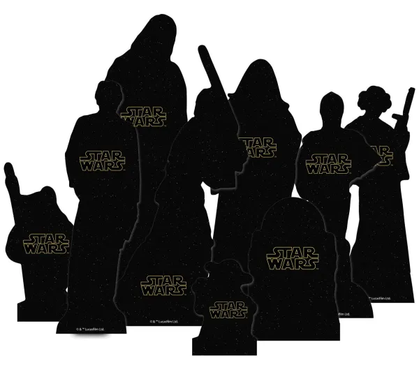 STAR CUTOUTS Anniversaire Et Autres Fêtes^ 9 Figurine En Carton Poser Star Wars Heros - Haut 28 Cm