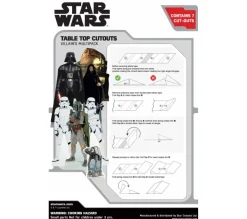 STAR CUTOUTS Anniversaire Et Autres Fêtes^ 7 Figurines En Carton Poser Star Wars Personnages Les Mechants De L'Empire Hauteur 28 Cm