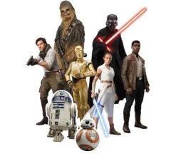 STAR CUTOUTS Anniversaire Et Autres Fêtes^ 8 Figurines En Carton Poser Star Wars Personnages Nouveaux Heros Hauteur 28 Cm