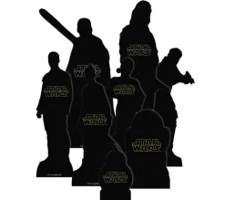 STAR CUTOUTS Anniversaire Et Autres Fêtes^ 8 Figurines En Carton Poser Star Wars Personnages Nouveaux Heros Hauteur 28 Cm