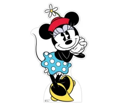STAR CUTOUTS Anniversaire Et Autres Fêtes^ Figurine En Carton - Disney Minnie Vintage Et Sa Jupe Bleue Et Blanche - Hauteur 96 Cm