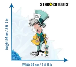 STAR CUTOUTS Anniversaire Et Autres Fêtes^ Figurine En Carton Alice Au Pays Des Merveilles Vintage - Chapelier Fou