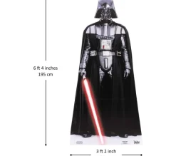 STAR CUTOUTS Anniversaire Et Autres Fêtes^ Figurine En Carton Taille Reelle Dark Vador Star Wars H 195 Cm