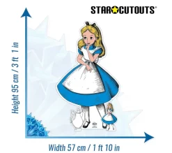 STAR CUTOUTS Anniversaire Et Autres Fêtes^ Figurine En Carton Alice Au Pays Des Merveilles Vintage