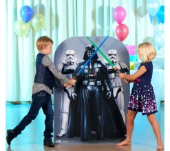 STAR CUTOUTS Anniversaire Et Autres Fêtes^ Figurine En Carton Passe Tete Enfant Star Wars Dark Vador Et 2 Stormtroopers H 133 Cm