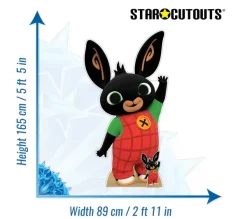 STAR CUTOUTS Anniversaire Et Autres Fêtes^ Figurine En Carton - Bing Debout Bras Vers Le Haut - Hauteur 165 Cm