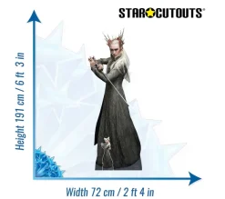 STAR CUTOUTS Anniversaire Et Autres Fêtes^ Figurine En Carton Taille Reelle - Thranduil Vertefeuille - Le Seigneur Des Anneaux - Hauteur 191 Cm