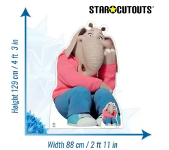 STAR CUTOUTS Anniversaire Et Autres Fêtes^ Figurine En Carton Meena Elephant - Tous En Scene 2 - Hauteur 129 Cm