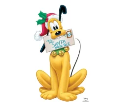 STAR CUTOUTS Anniversaire Et Autres Fêtes^ Figurine En Carton Taille Reelle Disney Pluto Noël 90 Cm