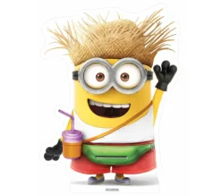 STAR CUTOUTS Anniversaire Et Autres Fêtes^ Figurine En Carton Minion En Vacances Avec Boisson Et Banane Verte H 80 Cm