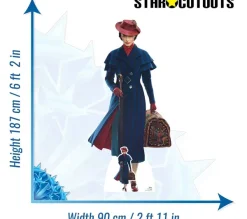 STAR CUTOUTS Anniversaire Et Autres Fêtes^ Figurine En Carton Mary Poppins Le Retour De Mary Poppins Disney H 187 Cm