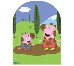STAR CUTOUTS Anniversaire Et Autres Fêtes^ Figurine En Carton Passe Tete Peppa Pig Et Georges H 123 Cm