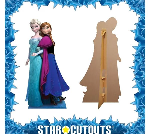 STAR CUTOUTS Anniversaire Et Autres Fêtes^ Figurine En Carton Elsa Et Anna La Reine Des Neiges Disney H 162 Cm