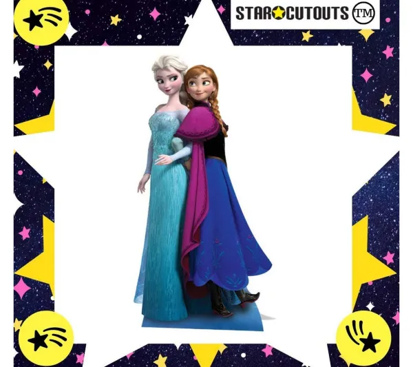STAR CUTOUTS Anniversaire Et Autres Fêtes^ Figurine En Carton Elsa Et Anna La Reine Des Neiges Disney H 162 Cm