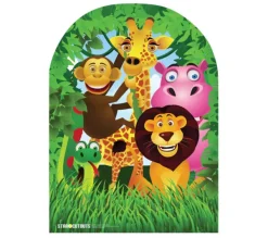STAR CUTOUTS Anniversaire Et Autres Fêtes^ Figurine En Carton Passe-Tete Enfants Dessin Les Animaux De La Jungle H 120Cm