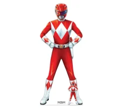 STAR CUTOUTS Anniversaire Et Autres Fêtes^ Figurine En Carton Taille Reelle ?Power Rangers Rouge - Hauteur 180 Cm