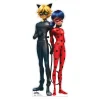 STAR CUTOUTS Anniversaire Et Autres Fêtes^ Figurine En Carton ?Miraculous - Ladybug Et Chat Noir - Hauteur 95 Cm