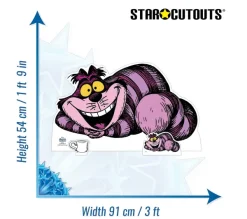 STAR CUTOUTS Anniversaire Et Autres Fêtes^ Figurine En Carton Alice Au Pays Des Merveilles Vintage - Chat Du Cheshire