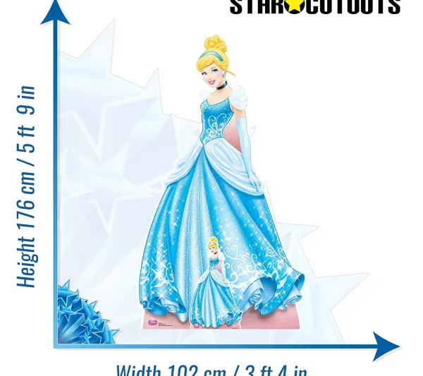 STAR CUTOUTS Anniversaire Et Autres Fêtes^ Figurine En Carton Taille Reelle Disney Princesse Cendrillon H 176 Cm