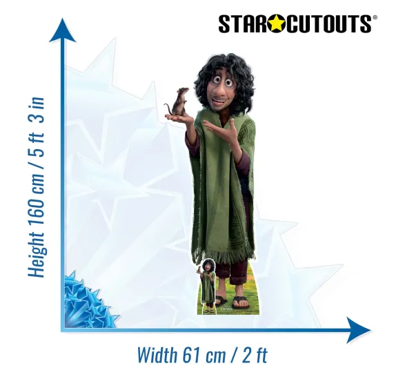 STAR CUTOUTS Anniversaire Et Autres Fêtes^ Figurine En Carton Encanto : Bruno Madgrigal Avec Un Rat Dans La Main - Hauteur 160 Cm