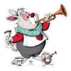 STAR CUTOUTS Anniversaire Et Autres Fêtes^ Figurine En Carton Alice Au Pays Des Merveilles Vintage - Lapin Blanc
