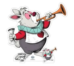 STAR CUTOUTS Anniversaire Et Autres Fêtes^ Figurine En Carton Alice Au Pays Des Merveilles Vintage - Lapin Blanc