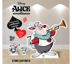 STAR CUTOUTS Anniversaire Et Autres Fêtes^ Figurine En Carton Alice Au Pays Des Merveilles Vintage - Lapin Blanc