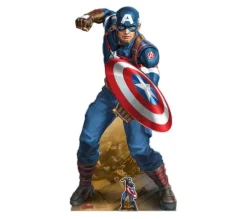 STAR CUTOUTS Anniversaire Et Autres Fêtes^ Figurine En Carton Marvel Comics Captain America Vibranium H 183 Cm