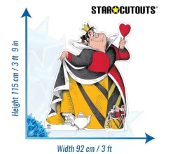 STAR CUTOUTS Anniversaire Et Autres Fêtes^ Figurine En Carton - Alice Au Pays Des Merveilles Vintage - La Reine De C Ur - Hauteur 115 Cm