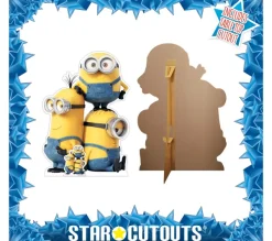 STAR CUTOUTS Anniversaire Et Autres Fêtes^ Figurine En Carton Kevin, Bob Et Stuart - Les Minions 2 : Il Tait Une Fois Gru - Hauteur 131 Cm