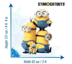 STAR CUTOUTS Anniversaire Et Autres Fêtes^ Figurine En Carton Kevin, Bob Et Stuart - Les Minions 2 : Il Tait Une Fois Gru - Hauteur 131 Cm