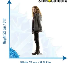 STAR CUTOUTS Anniversaire Et Autres Fêtes^ Figurine En Carton Hermione Granger Avec Baguette Magique En Tenue De Ville Film Harry Potter 92 Cm