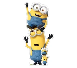 STAR CUTOUTS Anniversaire Et Autres Fêtes^ Figurine En Carton Kevin Et Bob - Les Minions 2 : Il Tait Une Fois Gru - Hauteur 147 Cm