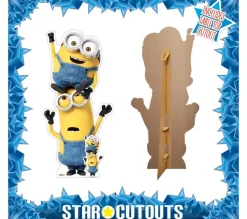STAR CUTOUTS Anniversaire Et Autres Fêtes^ Figurine En Carton Kevin Et Bob - Les Minions 2 : Il Tait Une Fois Gru - Hauteur 147 Cm