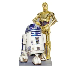 STAR CUTOUTS Anniversaire Et Autres Fêtes^ Figurine En Carton Taille Reelle R2D2 Et C3Po Star Wars H 166 Cm
