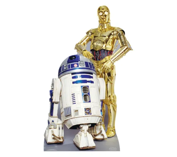 STAR CUTOUTS Anniversaire Et Autres Fêtes^ Figurine En Carton Taille Reelle R2D2 Et C3Po Star Wars H 166 Cm