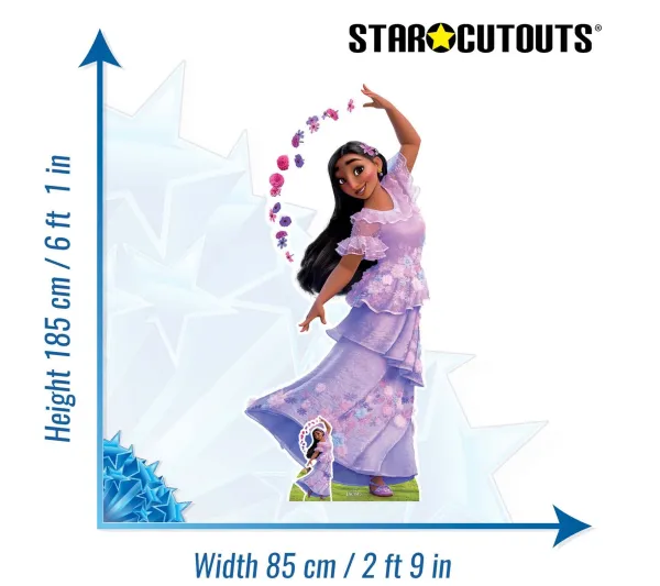 STAR CUTOUTS Anniversaire Et Autres Fêtes^ Figurine En Carton Encanto : La Fantastique Famille Madrigal Isabela - H 185 Cm