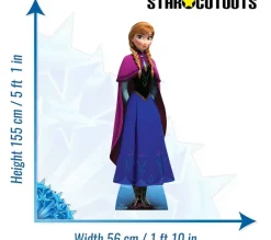 STAR CUTOUTS Anniversaire Et Autres Fêtes^ Figurine En Carton Anna La Reine Des Neiges Disney H 155 Cm