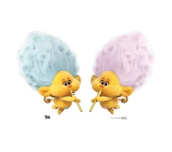 STAR CUTOUTS Anniversaire Et Autres Fêtes^ Figurine En Carton Cherubin Bleu Et Rose Trolls World Tour 61 Cm