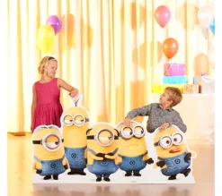 STAR CUTOUTS Anniversaire Et Autres Fêtes^ Figurine En Carton Minions Group Pose Mischievous H 92 Cm