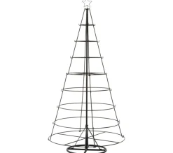 Hot * Statue Déco "Arbre De Noël 8 Niveaux" 188Cm Noir
