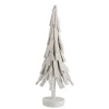 New * Statue Déco "Sapin De Noël" 61Cm Blanc