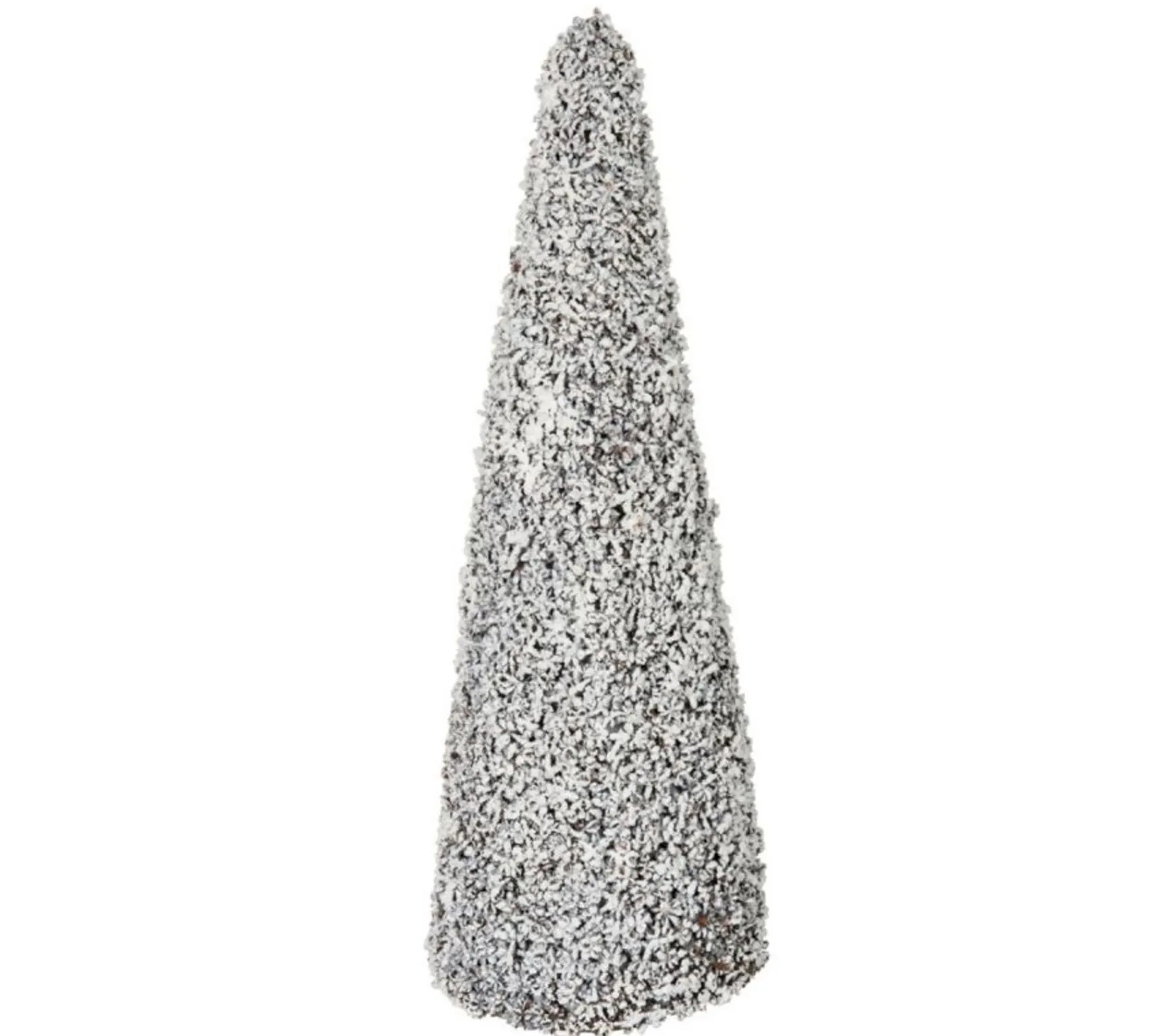 Fashion * Statue Déco "Sapin Enneige" 65Cm Blanc Et Marron