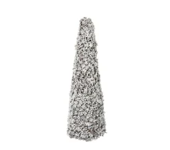 Discount * Statue Déco "Sapin Enneige" 46Cm Marron